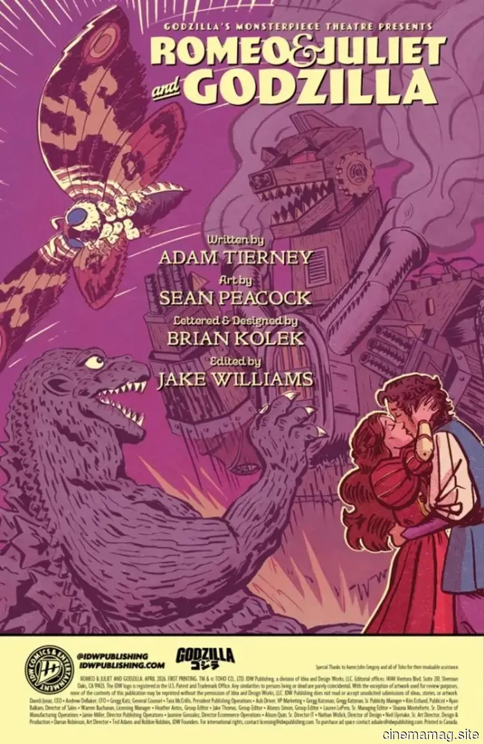 Comic Book Sneak Peek – Godzilla’s Monsterpiece Theatre Features: Romeo & Juliet and Godzilla #1