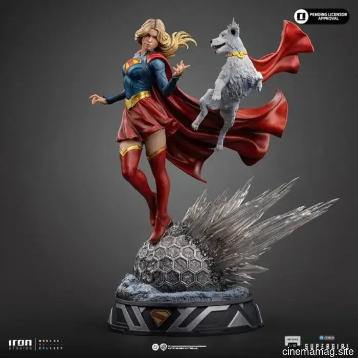 Iron Studios reveals a collectible statue of Supergirl and Krypto.