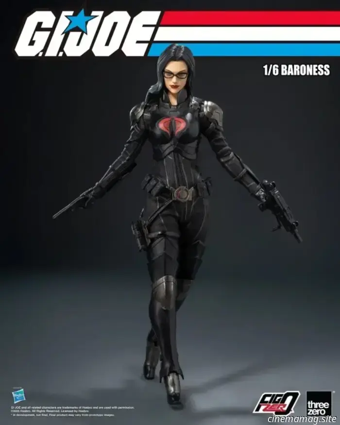 The Baroness is added to threezero's collection of sixth scale action figures from G.I. Joe.