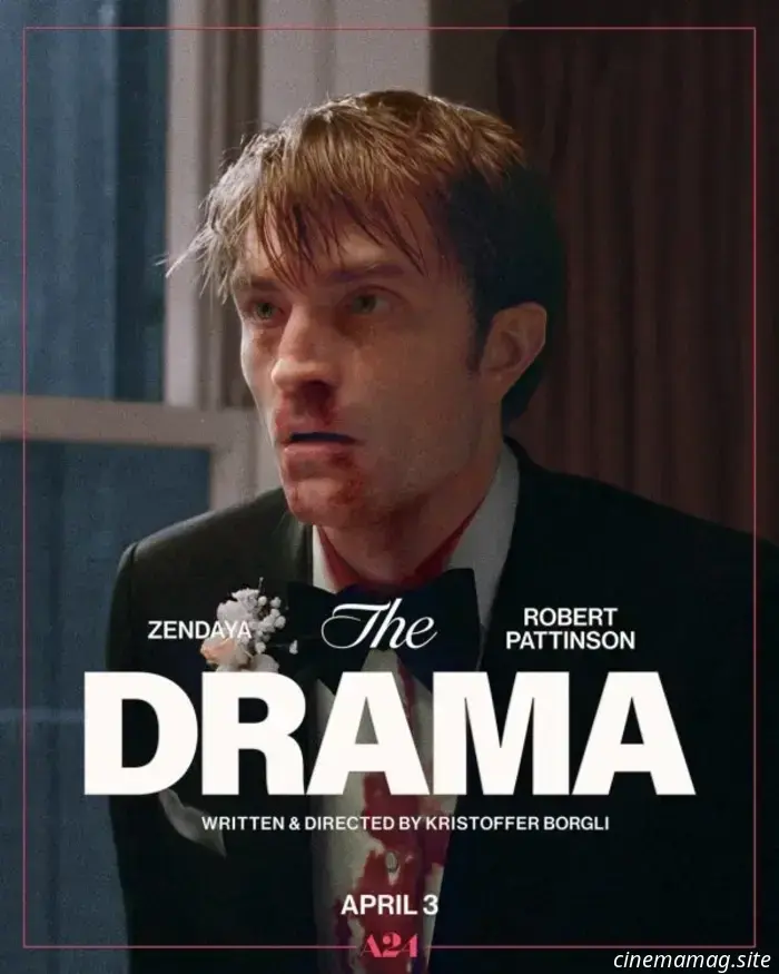 New trailer and posters released for The Drama featuring Zendaya and Robert Pattinson.