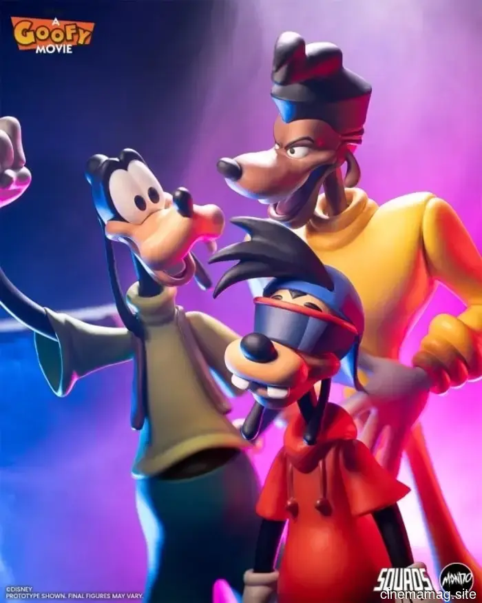 Mondo reveals a set of figures featuring Powerline, Max, and Goofy from A Goofy Movie.