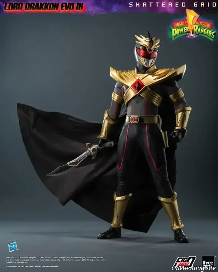 Threezero has revealed the sixth scale figure of Lord Drakkon from Mighty Morphin Power Rangers: Shattered Grid.
