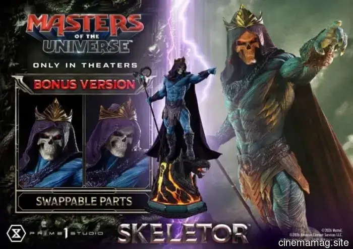 Masters of the Universe Skeletor Real Elite Masterline statua da collezione rivelata da Prime 1 Studio