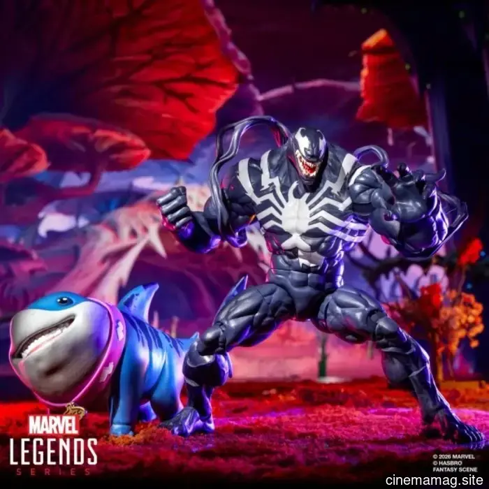Hasbro brings the Marvel Legends Series to life with Moon Knight, Jeff the Land Shark, Venom, Spider-Man, and Luna Snow from Marvel Rivals.