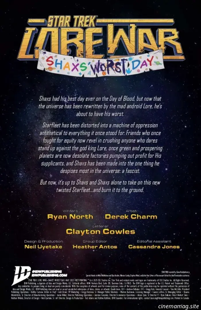 Comic Book Sneak Peek - Star Trek: Lore War – Shaxs' Worst Day #1