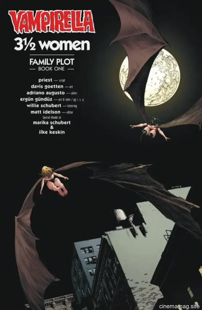 Vampirella is back with a new #1 release from Dynamite this April.