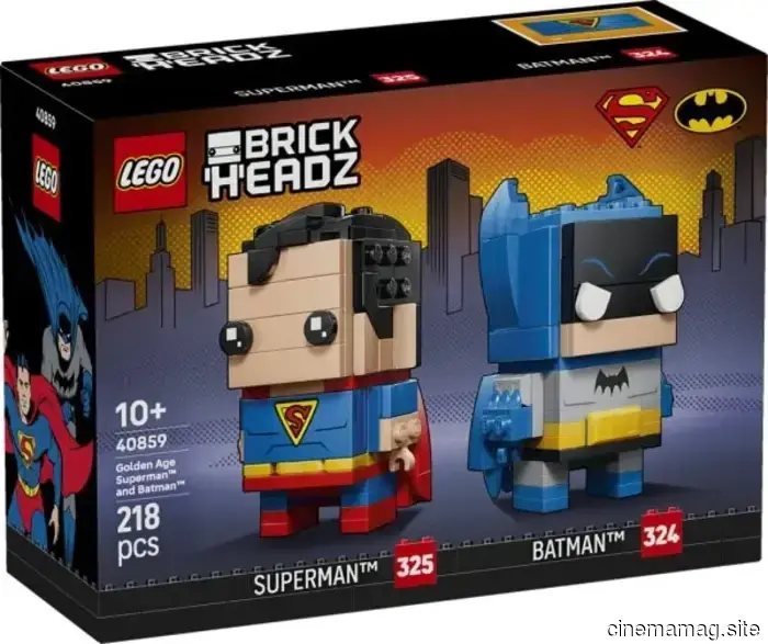 LEGO DC Golden Age Superman e Batman BrickHeadz set in uscita a settembre