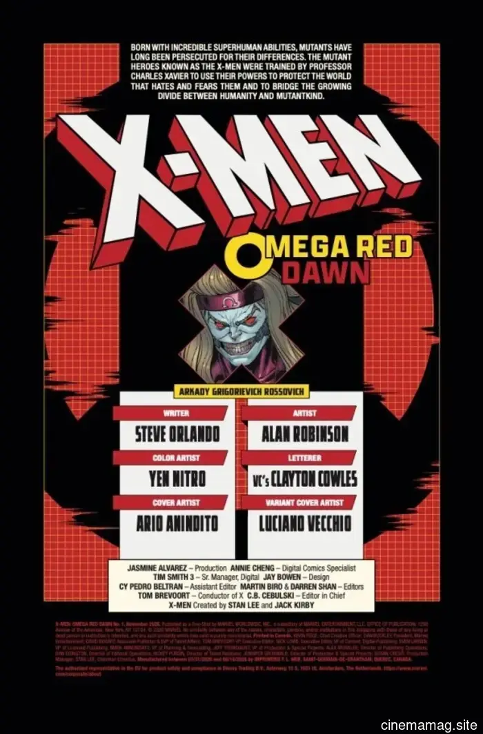 Comic Book Sneak Peek – X-Men: Omega Red Dawn #1