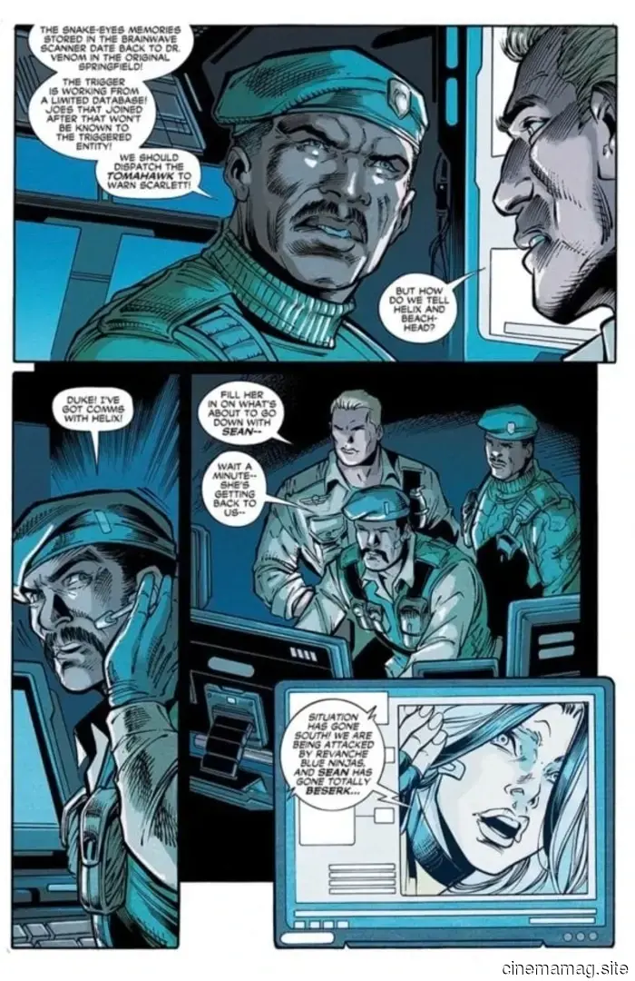 Скарлетт против Змеиных Глаз в тизере G.I. Joe: Настоящий Американский Герой #330