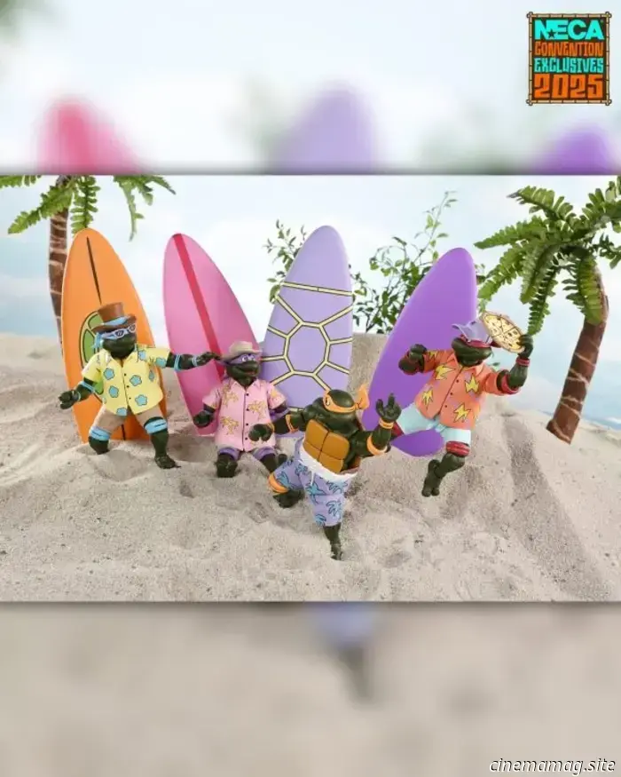 Teenage Mutant Ninja Turtles Bodacious Beach Bros. SDCC esclusivo 4-pack svelato da NECA