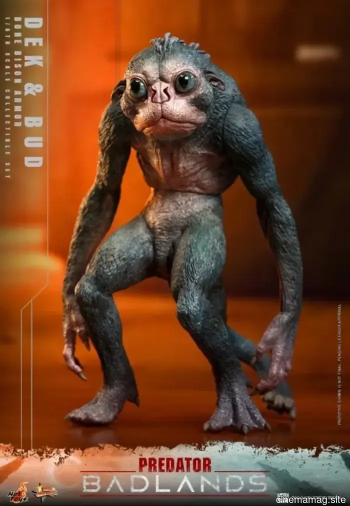 Hot Toys is set to release the sixth scale action figure set of Dex and Bud from Predator: Badlands.