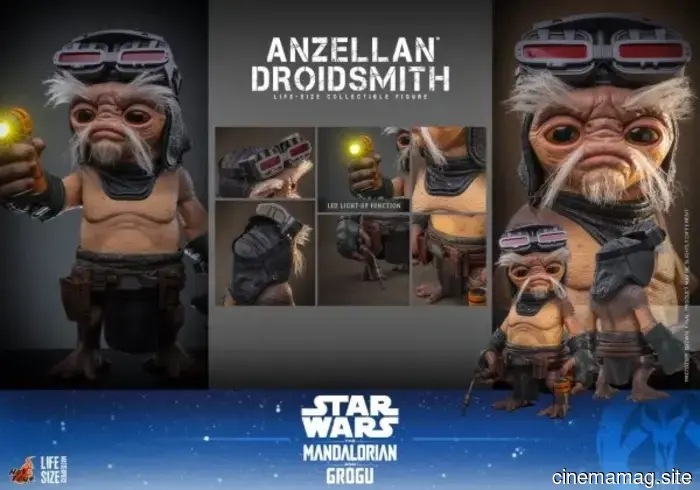 Hot Toys presenta figuras a tamaño real de Grogu y el Droidsmith Anzellan de Star Wars: The Mandalorian & Grogu