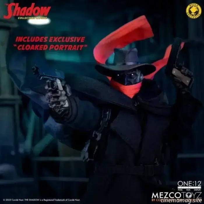 The Shadow becomes part of Mezco Toyz's One:12 Collective series with a sixth scale figure.