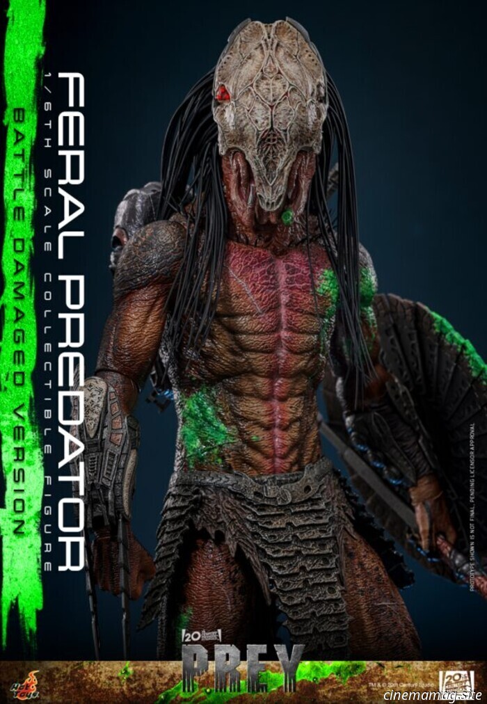 Hot Toys ha svelato l'action figure in scala 1/6 del Feral Predator di Prey (versione con danni da battaglia).