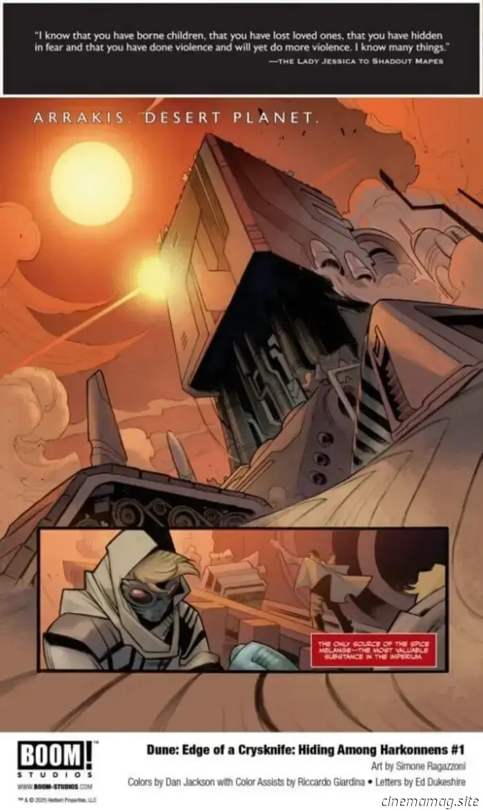 Dune: Al Limite di un Crysknife: Nascosti tra gli Harkonnen #1 - Anteprima del Fumetto