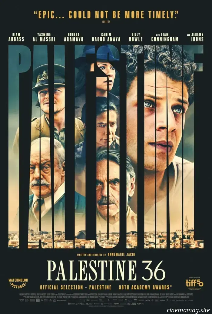 Esclusivo: poster e clip di Palestine 36: la candidatura palestinese agli Oscar racconta un'epica storia di resistenza