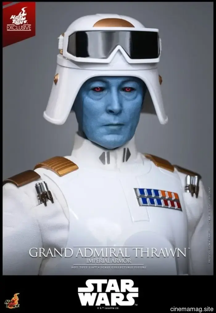 L'Grand Admiral Thrawn indossa un'armatura imperiale per l'ultima figura in scala sesta di Star Wars di Hot Toys.