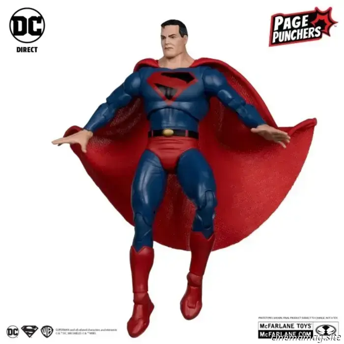 Action figures of Superman: Kingdom Come and Supergirl: Woman of Tomorrow are being added to McFarlane's DC Page Punchers collection.