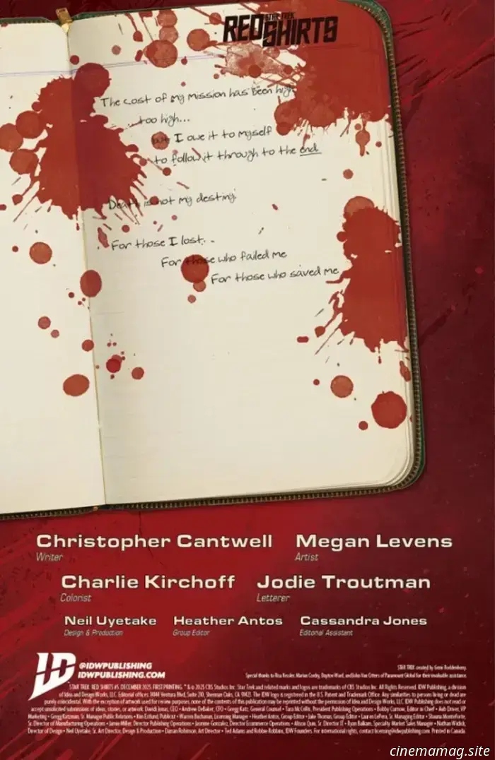 Анонс комикса — «Звёздный путь: Красные рубашки» № 5