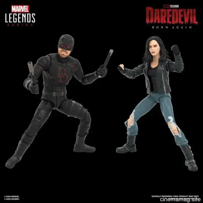 Hasbro has revealed the Daredevil: Born Again Marvel Legends Series 2-pack featuring Daredevil and Jessica Jones.