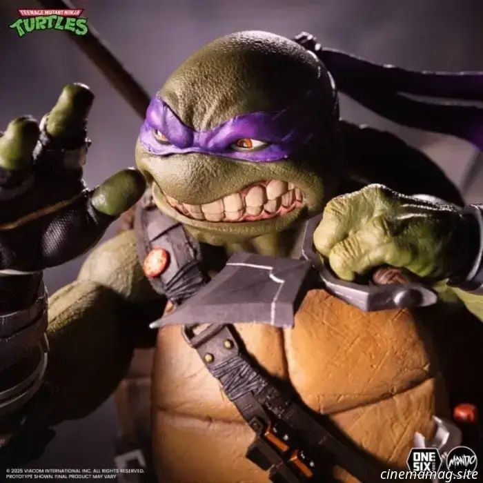 Donatello inaugura la nuova linea di action figure in scala 1/6 delle Tartarughe Ninja di Mondo.