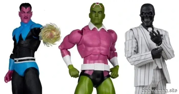 McFarlane has introduced new DC Multiverse figures featuring Sinestro, Brainiac, Black Adam, Black Mask, Sentinel, and Kid Flash.