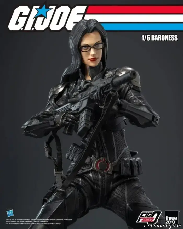 The Baroness is added to threezero's collection of sixth scale action figures from G.I. Joe.