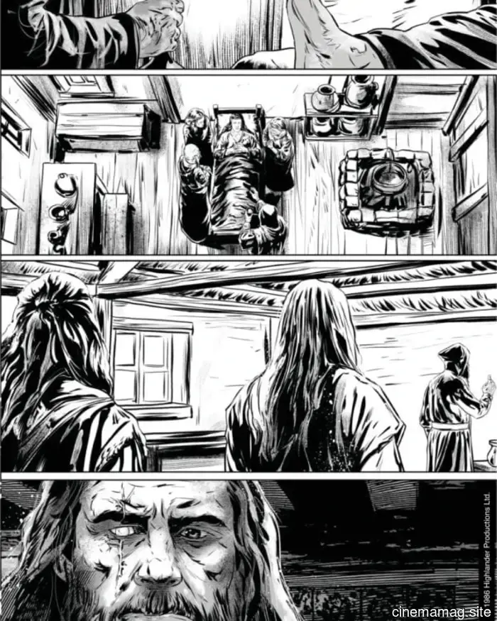 Titan Comics has unveiled the graphic novel adaptation of Highlander: The Original Screenplay.