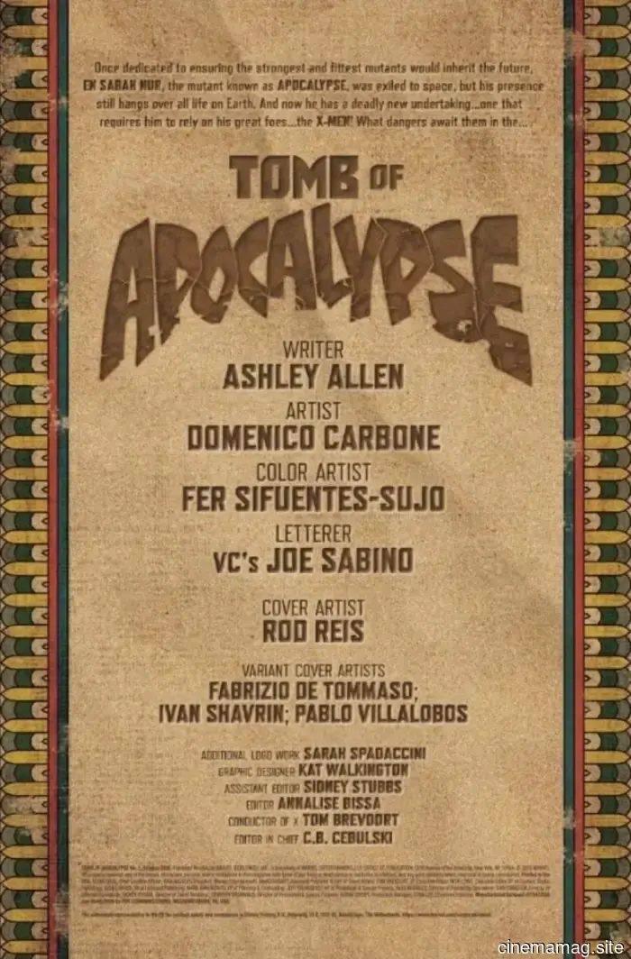 Comic Book Sneak Peek – Tomb of Apocalypse #1