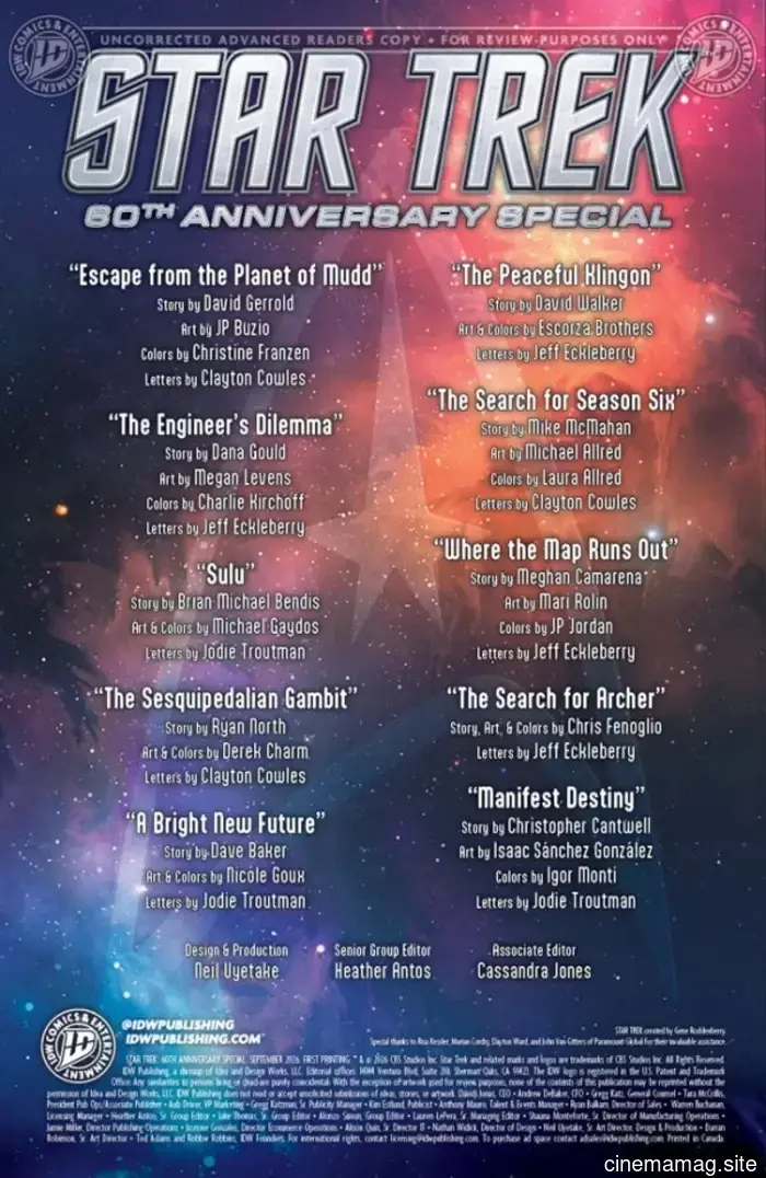 Comic Book Sneak Peek – Star Trek: 60th Anniversary Special #1
