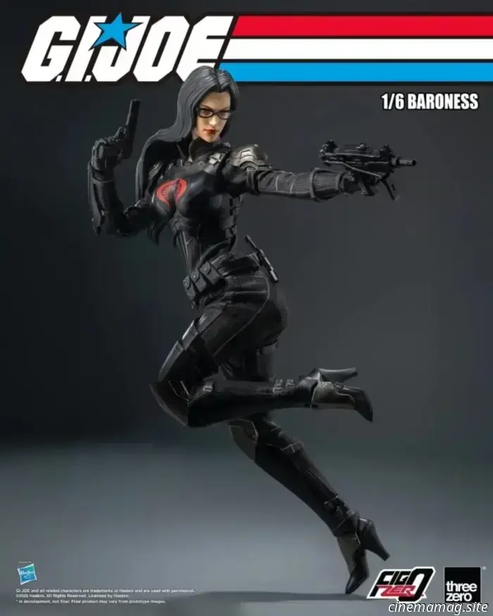 The Baroness is added to threezero's collection of sixth scale action figures from G.I. Joe.