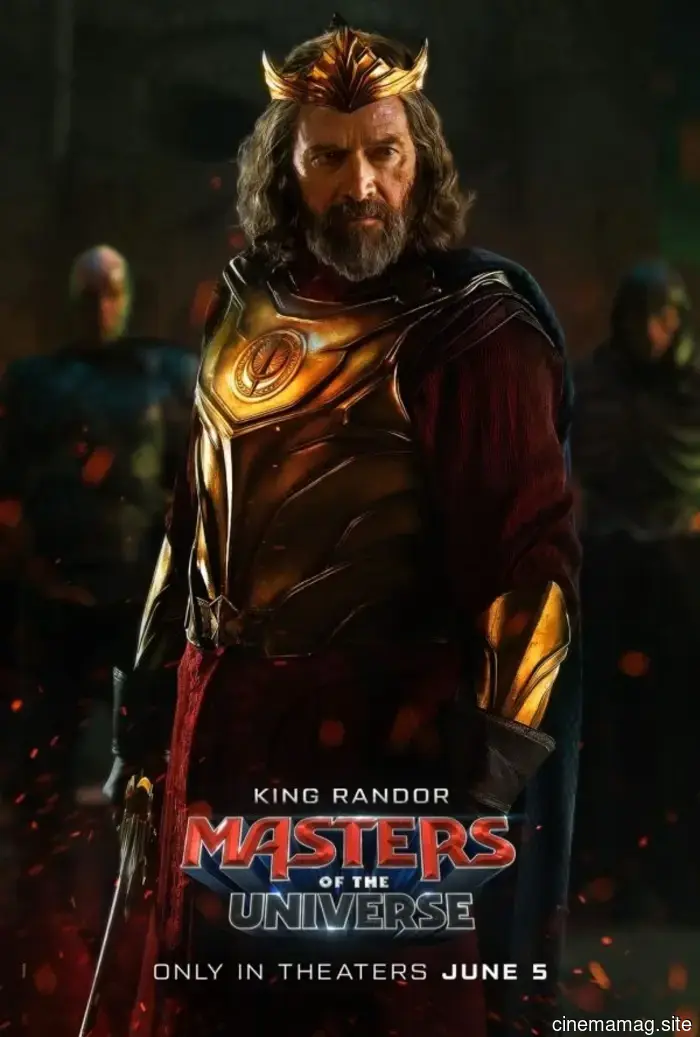 Character posters for Masters of the Universe highlight the movie's heroes and villains.