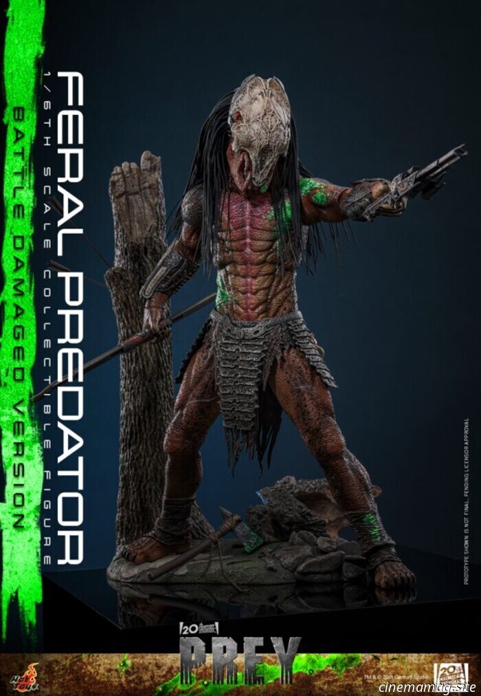 Hot Toys ha svelato l'action figure in scala 1/6 del Feral Predator di Prey (versione con danni da battaglia).