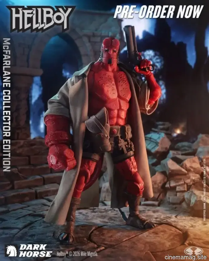 Hellboy McFarlane Collector Edition action figure now available for pre-order.