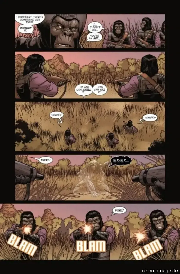Comic Book Sneak Peek – Predator vs. the Planet of the Apes #2