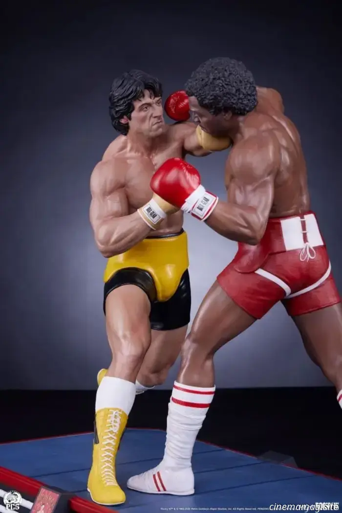 PCS' Rocky III collectible diorama features a showdown between Rocky and Apollo in their personal rematch.