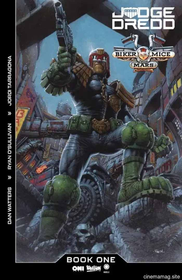 Mars and Mega-City One will intersect in a crossover event featuring Judge Dredd and the Biker Mice from Mars.