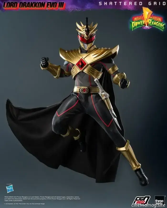 Threezero has revealed the sixth scale figure of Lord Drakkon from Mighty Morphin Power Rangers: Shattered Grid.