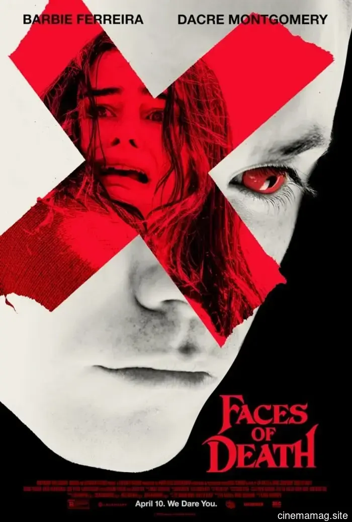 The trailer and character posters for Faces of Death caution viewers about sensitive material.