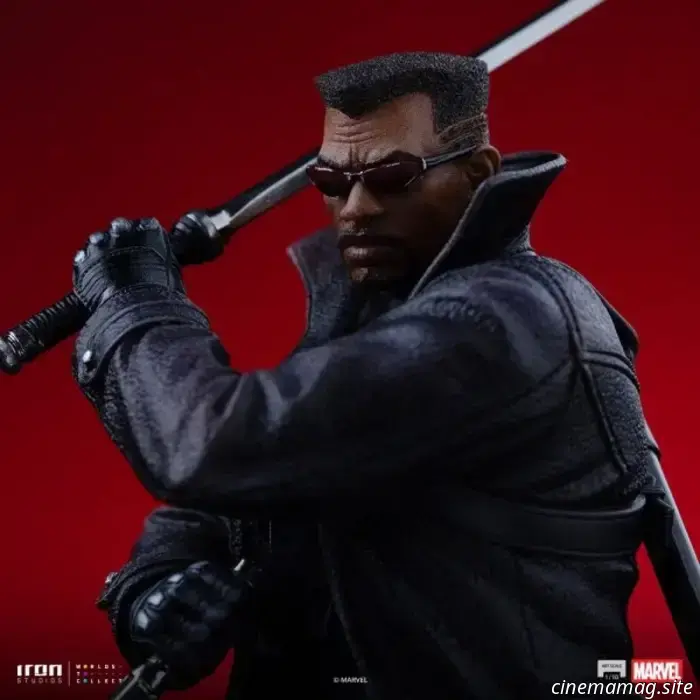La statua da collezione di Blade della Marvel svelata da Iron Studios