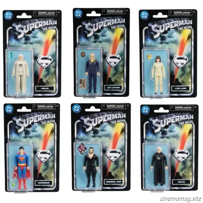 Figuras de acción de la Colección Retro Superman de DC Comics presentadas por Spin Master