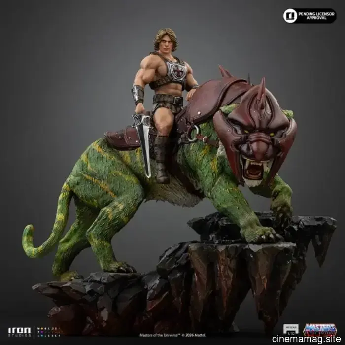Мастера вселенной: статуя коллекционного издания Хи-Мэн и Бэттл Кэт, представленная Iron Studios