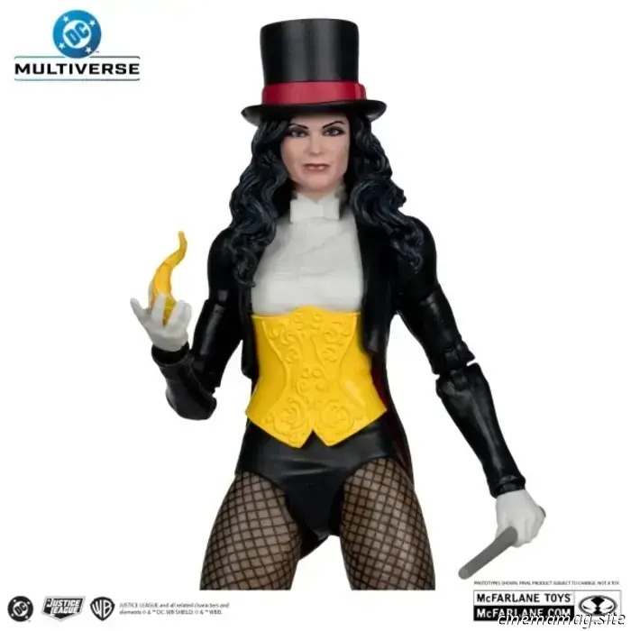 McFarlane Toys has revealed new DC Multiverse figures featuring Zatanna, Detective Chimp, Professor Pyg, Elongated Man, Cosmic Boy, and Blackhawk.
