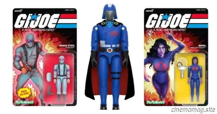 Super7 G.I. Joe Reaction+ Series Wave 6 incorpora a Cobra Commander, Snake Eyes, Scarlett y Mara