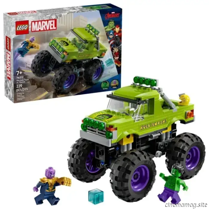 LEGO Marvel Hulk Truck battles Thanos, along with Iron Man's Laboratory: Hall of Armor sets unveiled.