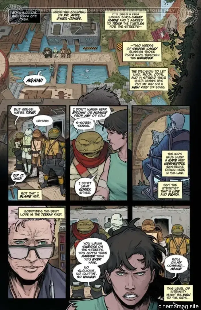 Vista previa del cómic – Tortugas Ninja: El Último Ronin – Día de Entrenamiento #1