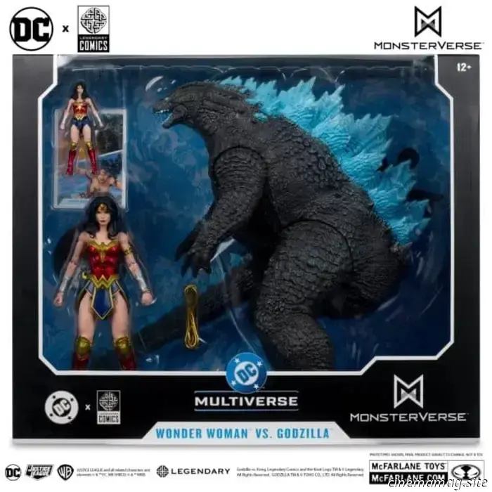 Il 2-pack McFarlane DC Multiverse Wonder Woman vs. Godzilla è stato ufficialmente svelato