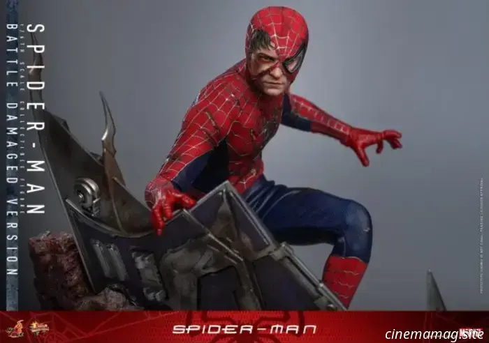 Человек-паук Тоби Магуайра получил вариант с боевыми повреждениями для новой фигурки Hot Toys в масштабе 1/6.