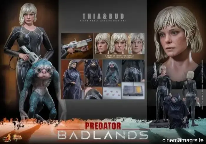 Predator: Badlands Thia y Bud conjunto de figuras de acción de sexta escala revelado por Hot Toys
