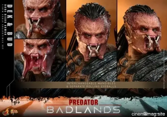 Hot Toys is set to release the sixth scale action figure set of Dex and Bud from Predator: Badlands.
